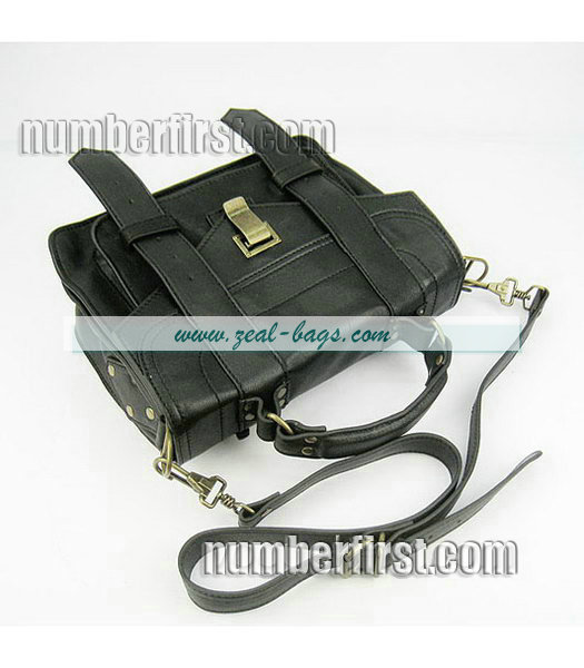 Knockoff Proenza Schouler Lambskin Leather Satchel Small Bag in Black